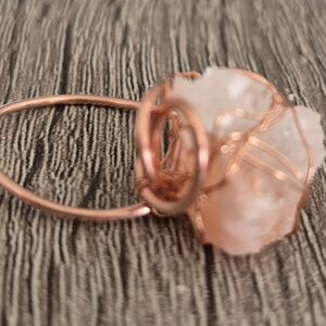 Natural Handmade Himalayan Salt Ring Wrapped With Copper!